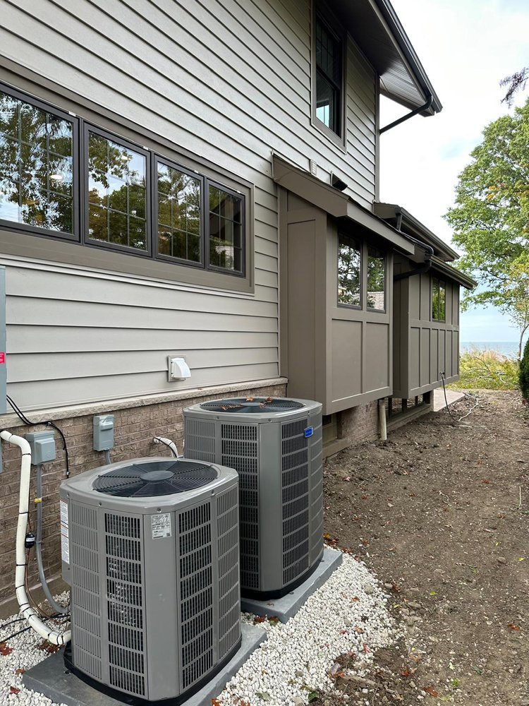 Dual High-Efficiency AC Unit Installation